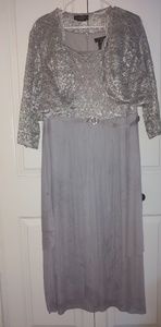 Gray formal dress